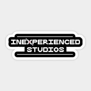 Inexperienced Studios (white) Sticker